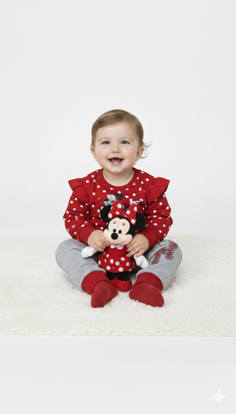 Girls 2 Piece Cotton Pajama Set with Full Sleeves Shirt and Pajama