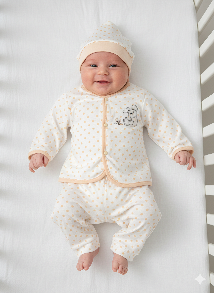 Baby cotton 3pcs Pajama set
