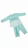 Girls Brown 2 PC Terry Plazo Set
