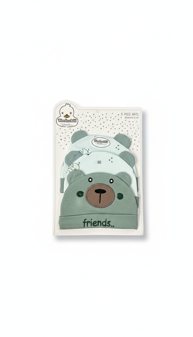 Baby Cap Set – Pack of 3