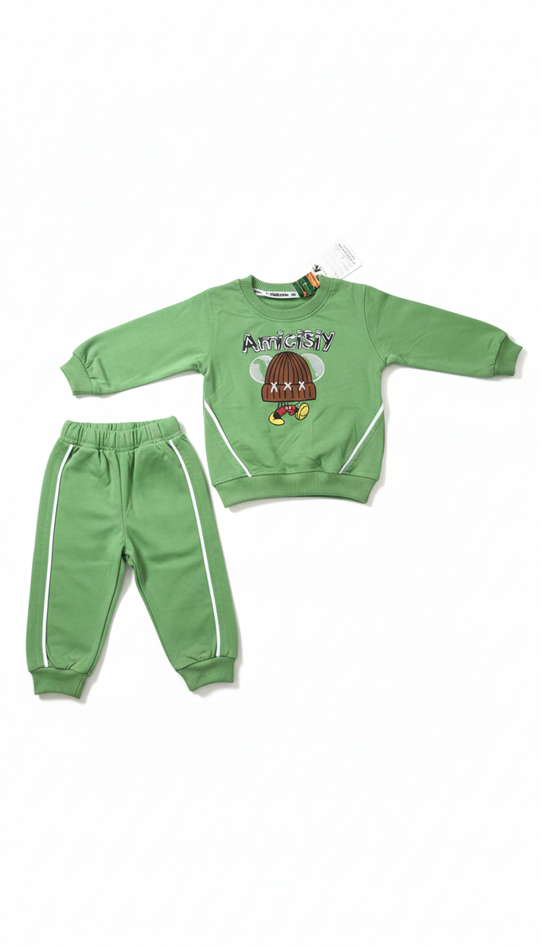 2 Piece Cotton Pajama Set for Boys/Girls with Full Sleeves Shirt and Pajama