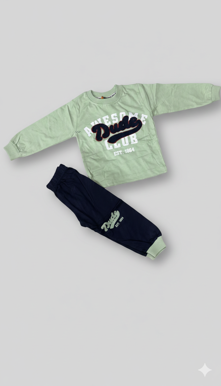 Baby Boys 2 Piece Cotton Pajama Set with Full Sleeves Shirt and Pajama