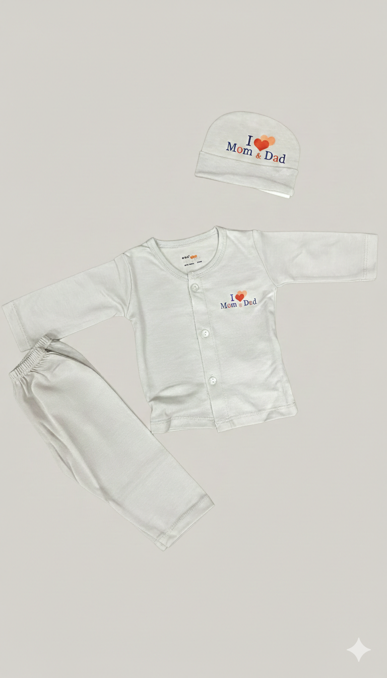 imported Cotton Baby 3-Piece Set