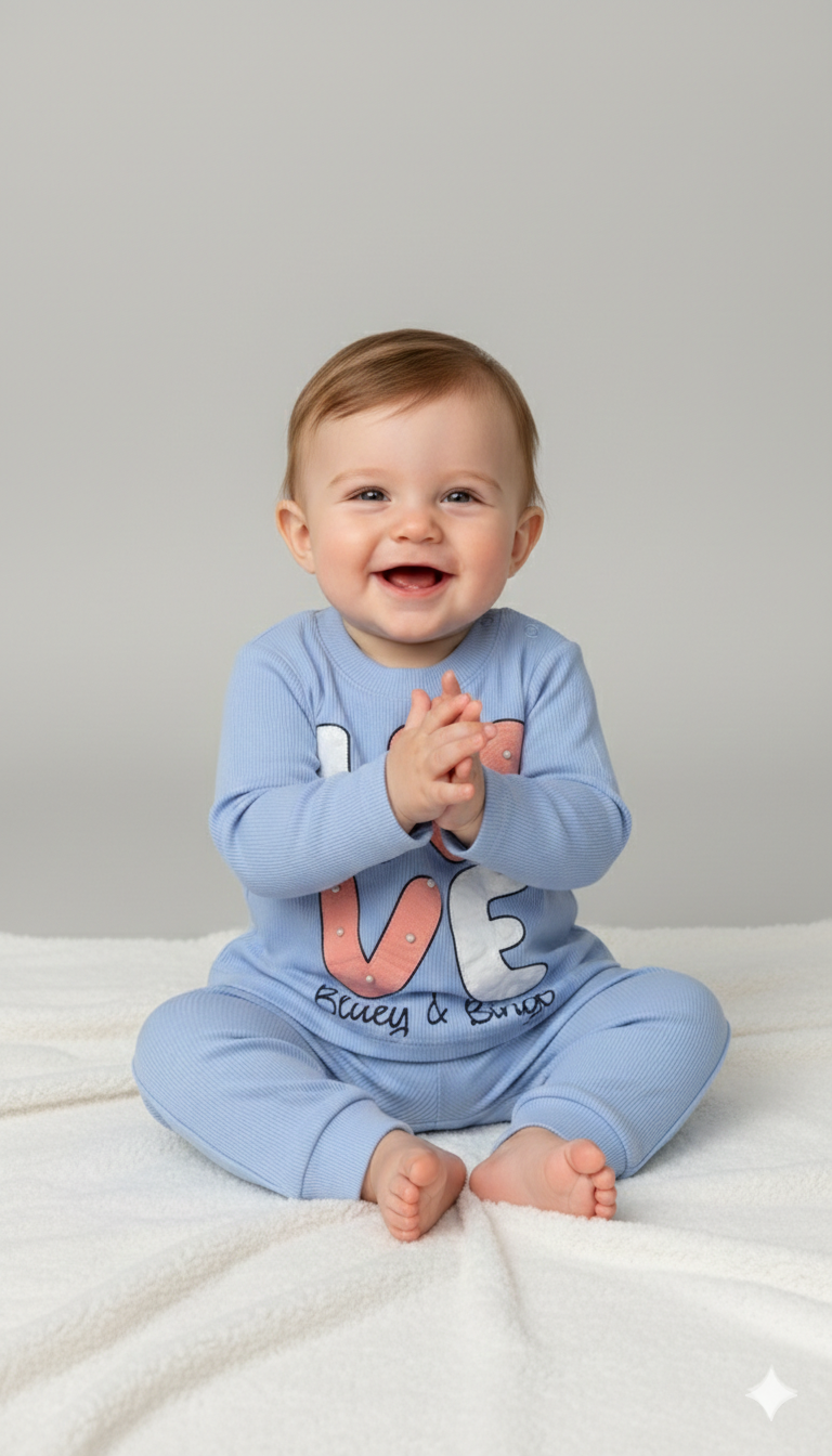 2 Piece Pajama Set in – Terry Fabric Full Sleeves Shirt and Pajama