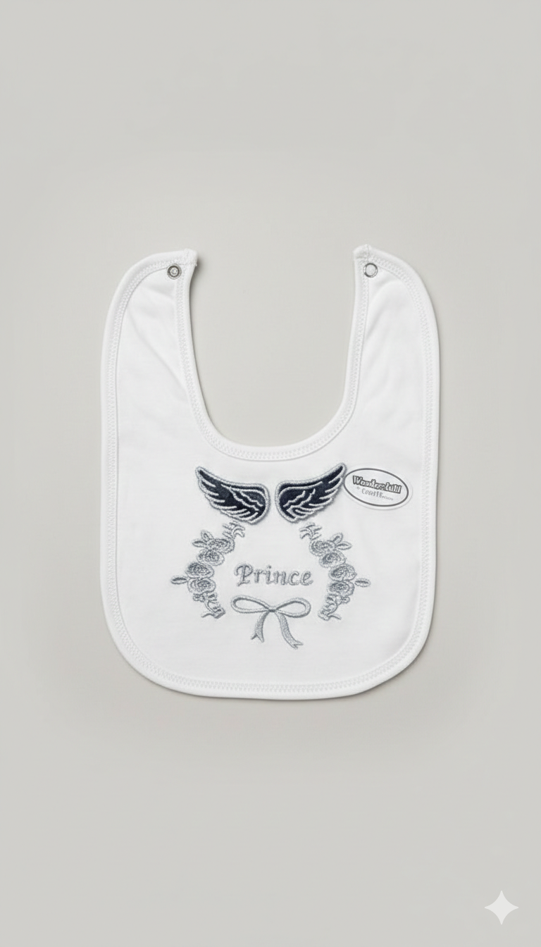 Baby Bibs Pack of 3 – White Cotton