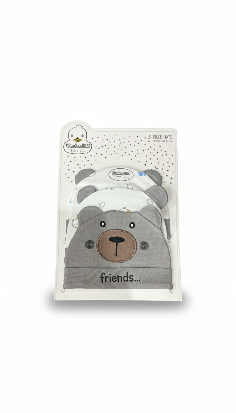 Baby Cap Set – Pack of 3