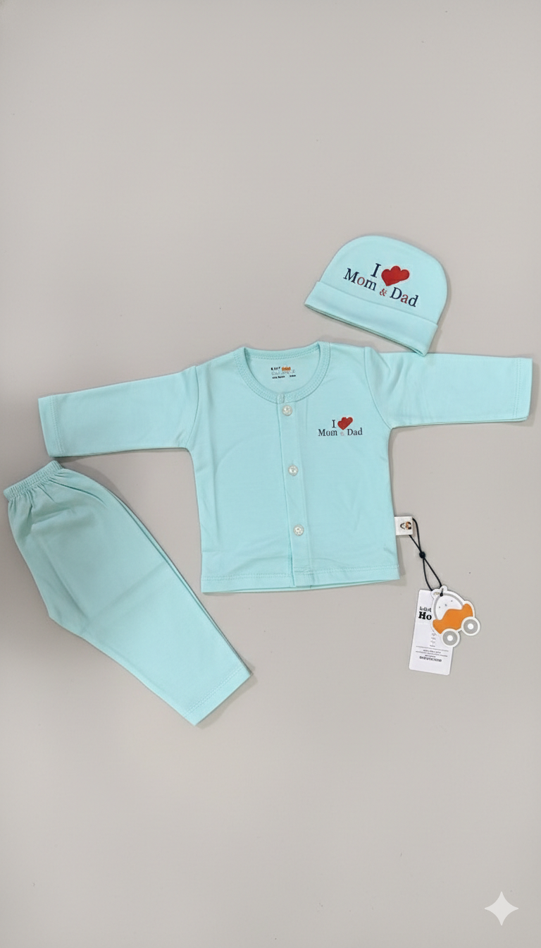 imported Cotton Baby 3-Piece Set