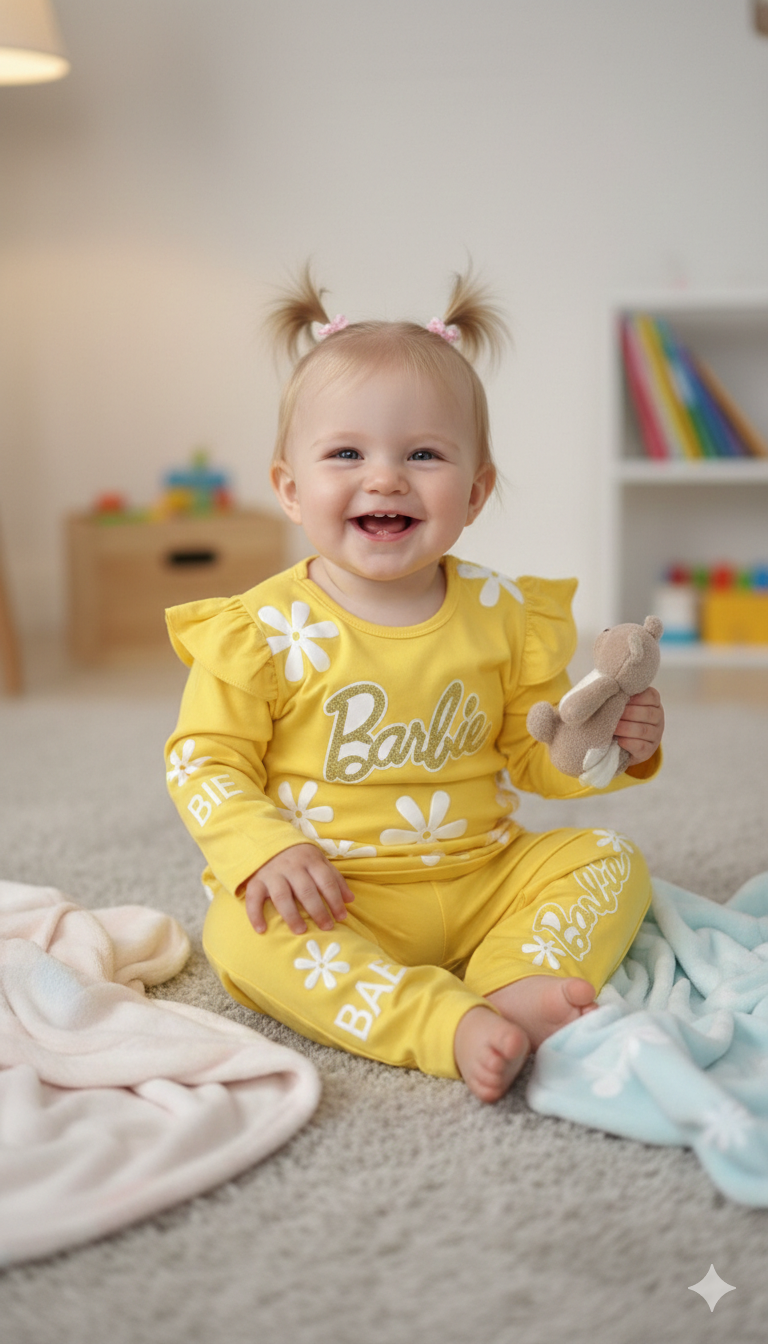 Girls 2 Piece Luxury Cotton Pajama Set