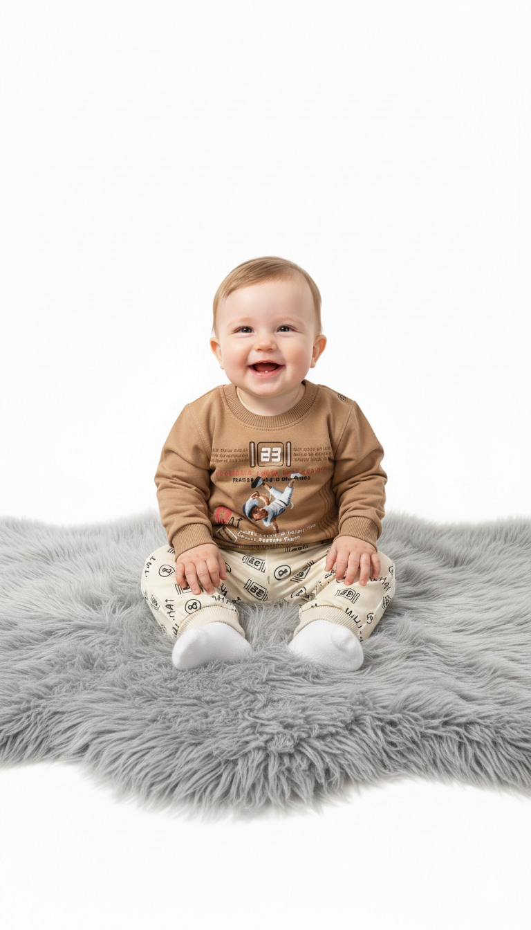 2 Piece Cotton Pajama Set for Boys/Girls with Full Sleeves Shirt and Pajama