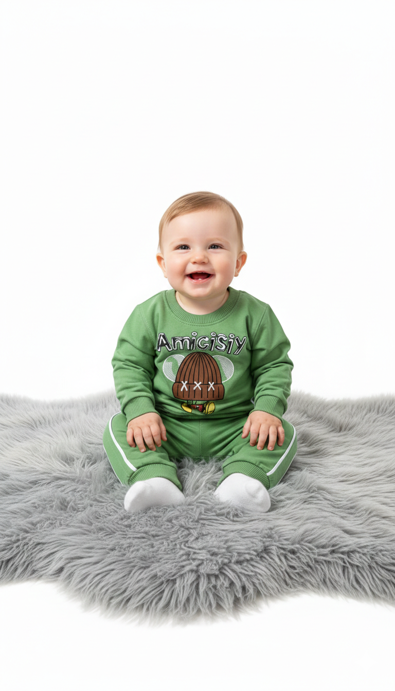 2 Piece Cotton Pajama Set for Boys/Girls with Full Sleeves Shirt and Pajama