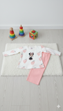 Girls 2 Piece Plazo Set with Cotton Shirt and Terry Plazo Pant