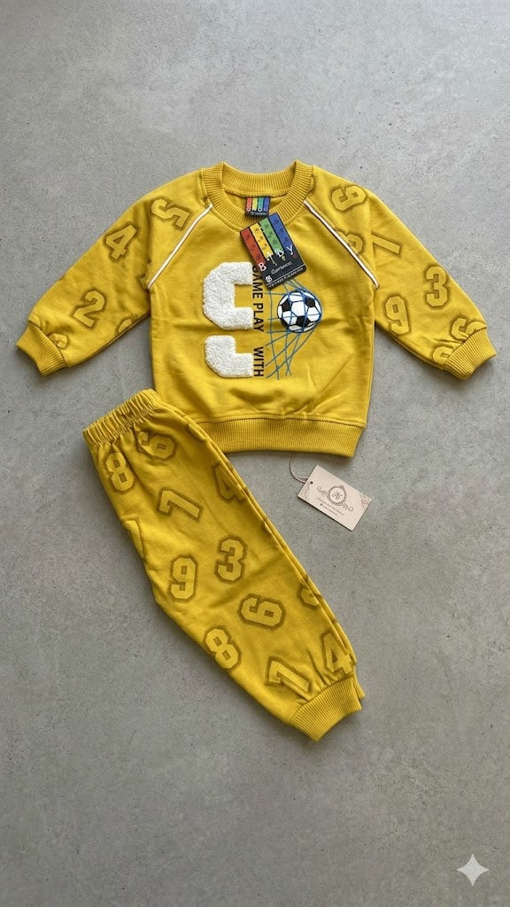 Baby Boys 2 Piece Cotton Pajama Set with Full Sleeves Shirt and Pajama