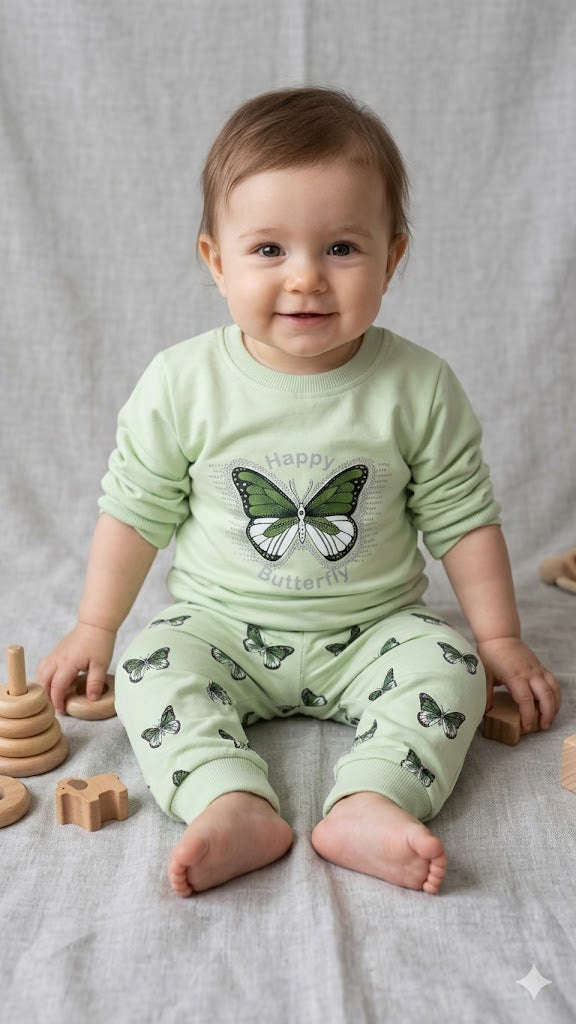 Girls 2 Piece Plazo Set with Top and Plazo Pant